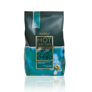 Віск гарячий плівковий в гранулах Азулен, ITALWAX Top Formula (Італія),1000 г