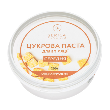 Цукрова паста для шугарингу Serica Середня 200г Цукрова паста для шугарингу Serica Середня 200г