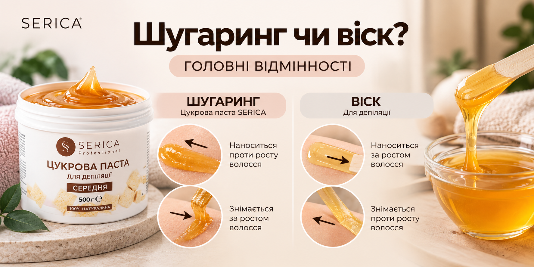 Шугаринг или воск — главные отличия