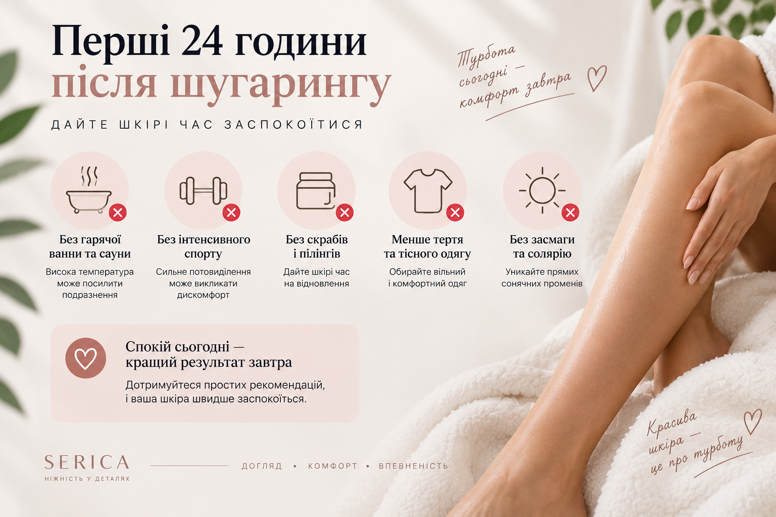 Первые 24 часа после шугаринга
